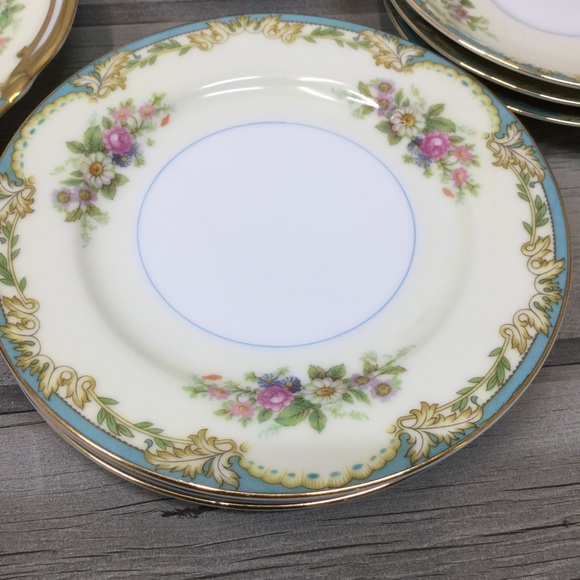 Vintage Noritake China Japan Moreton Blue Floral - Picture 3 of 8